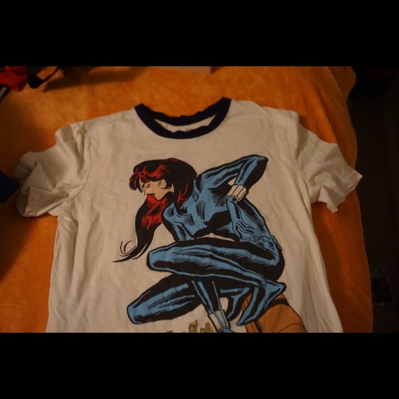 Black Widow Marvel T Shirt - Picture 3 of 4